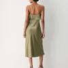 Vestido de satén Cannelle