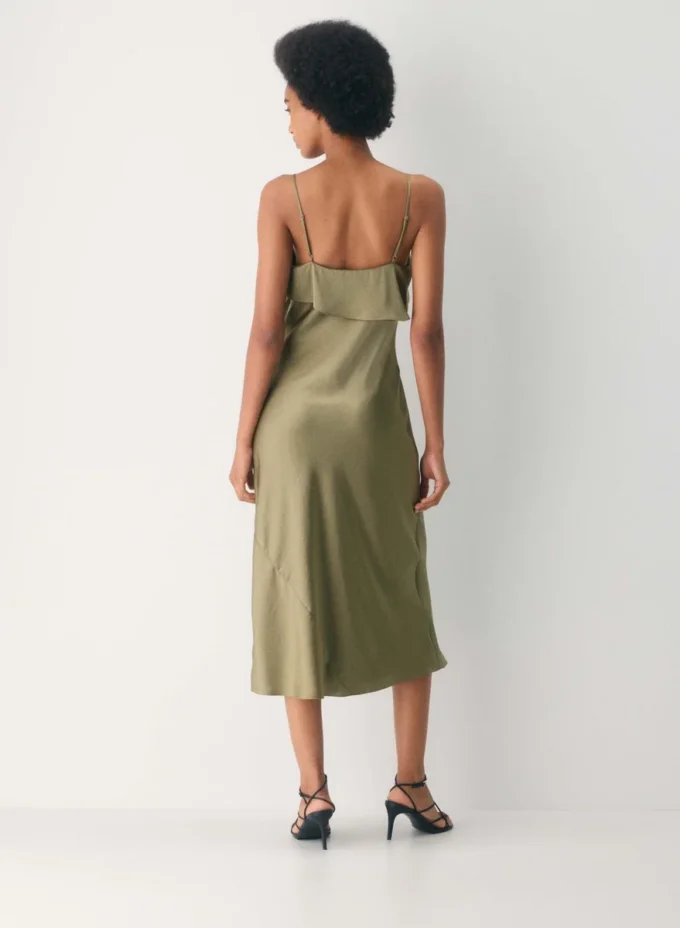 Vestido de satén Cannelle