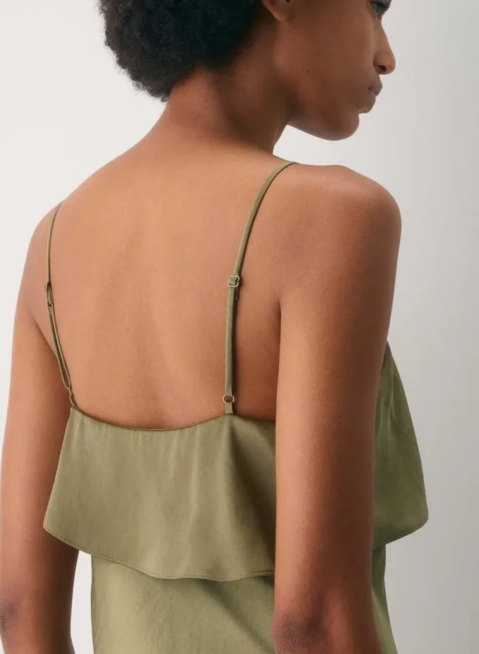 Vestido de satén Cannelle