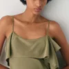 Vestido de satén Cannelle