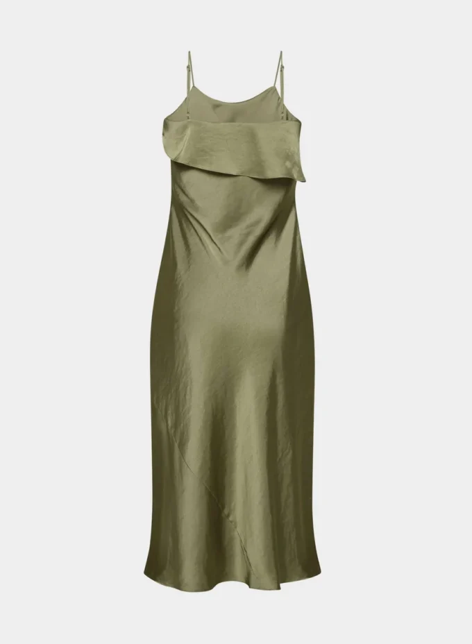 Vestido de satén Cannelle