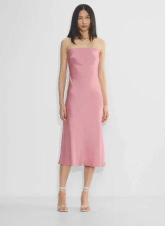 Vestido de satén Charmaine