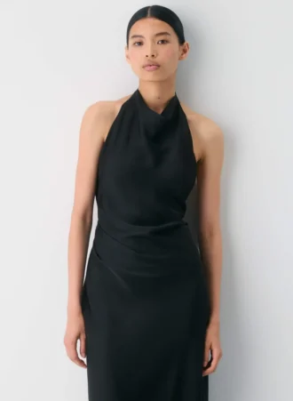 Vestido halter de satén Audience
