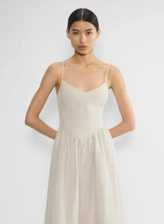 Vestido largo de lino Influence