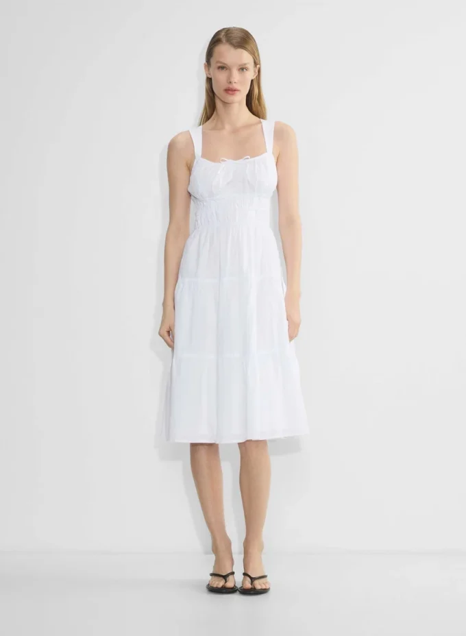 Vestido midi de popelín Martine Vestido midi de popelín Martine