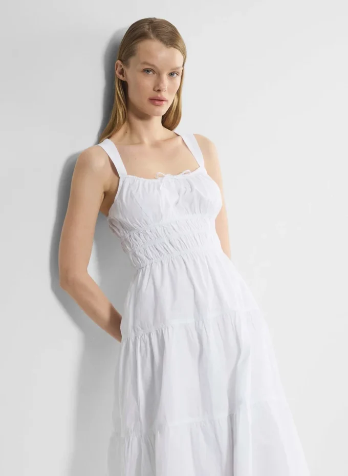 Vestido midi de popelín Martine Vestido midi de popelín Martine