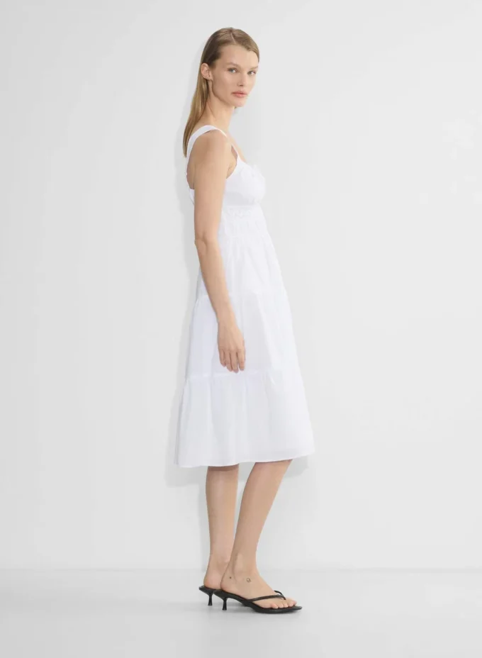 Vestido midi de popelín Martine Vestido midi de popelín Martine