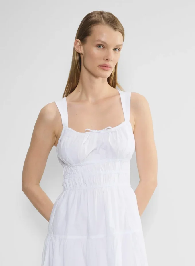 Vestido midi de popelín Martine Vestido midi de popelín Martine