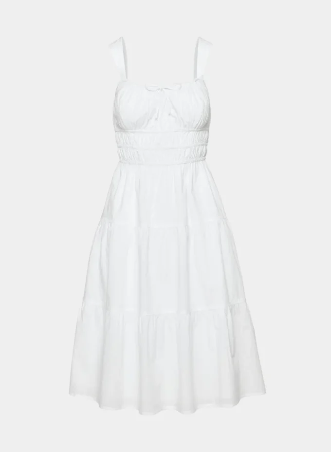 Vestido midi de popelín Martine Vestido midi de popelín Martine