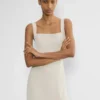 Vestido midi de satén con abertura de los años 90 Vestido midi de satén con abertura de los años 90