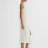 Vestido midi de satén con abertura de los años 90 Vestido midi de satén con abertura de los años 90