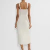 Vestido midi de satén con abertura de los años 90 Vestido midi de satén con abertura de los años 90