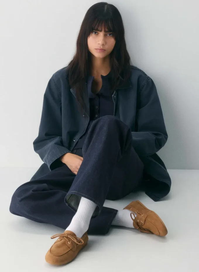 Zapatos náuticos estrechos Sperry x Aritzia – Piel nobuk Zapatos náuticos estrechos Sperry x Aritzia – Piel nobuk
