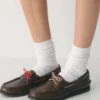 Zapatos náuticos Sperry x Aritzia AO – Cuero liso
