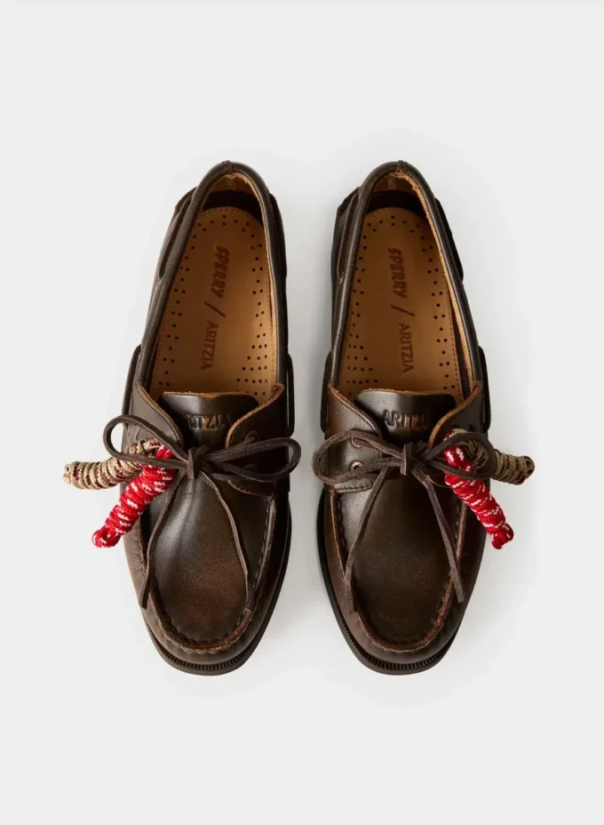 Zapatos náuticos Sperry x Aritzia AO – Cuero liso